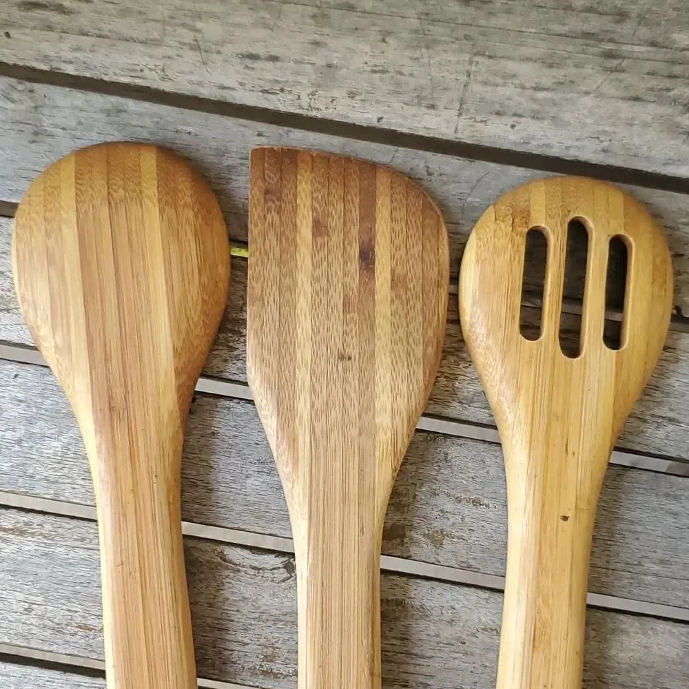 Bamboo Wooden Spoons and Spatula